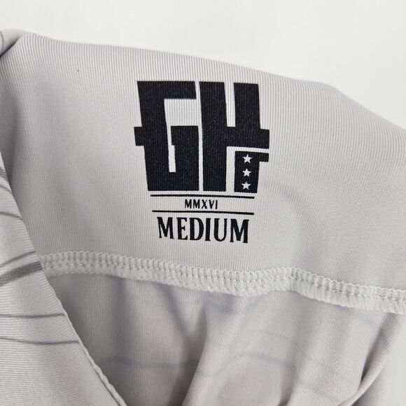 Greater Half GH Polo Shirt Mens Medium Topo White Performance Golf AOP UPF - Picture 9 of 10